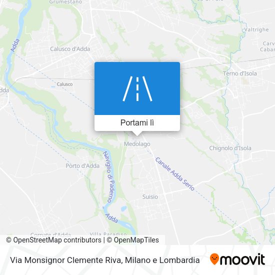 Mappa Via Monsignor Clemente Riva