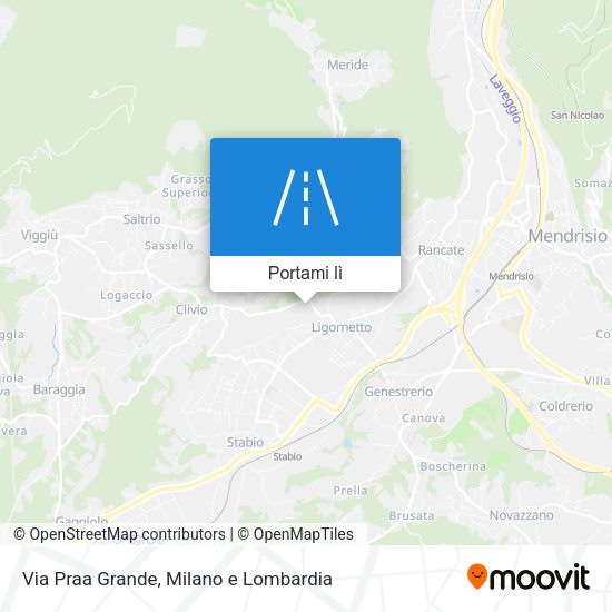 Mappa Via Praa Grande