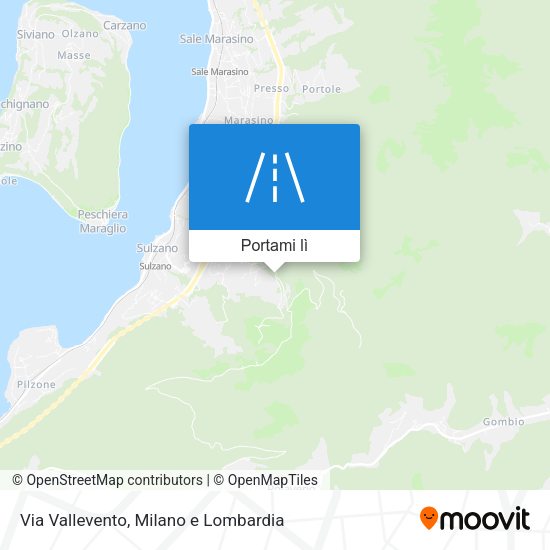 Mappa Via Vallevento