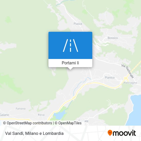 Mappa Val Sandì