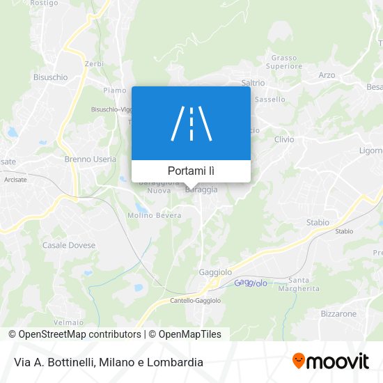 Mappa Via A. Bottinelli