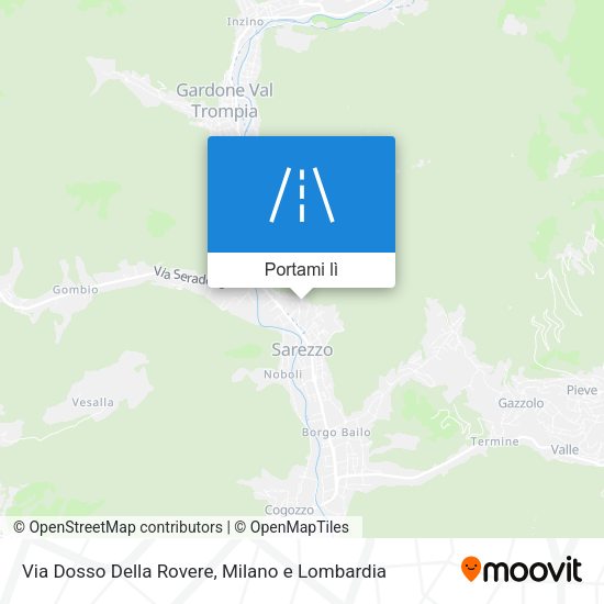 Mappa Via Dosso Della Rovere