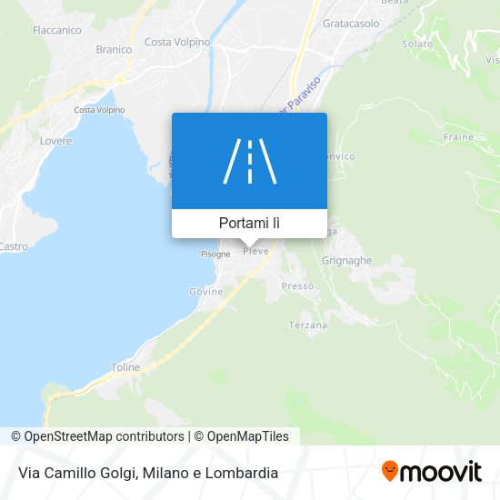 Mappa Via Camillo Golgi