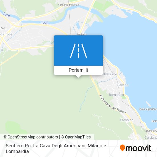 Mappa Sentiero Per La Cava Degli Americani