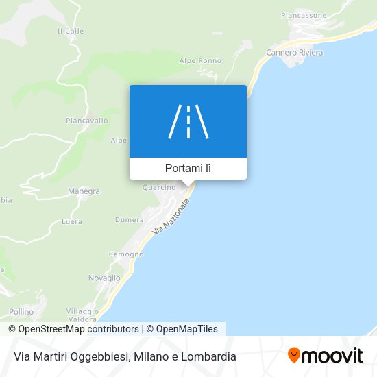Mappa Via Martiri Oggebbiesi