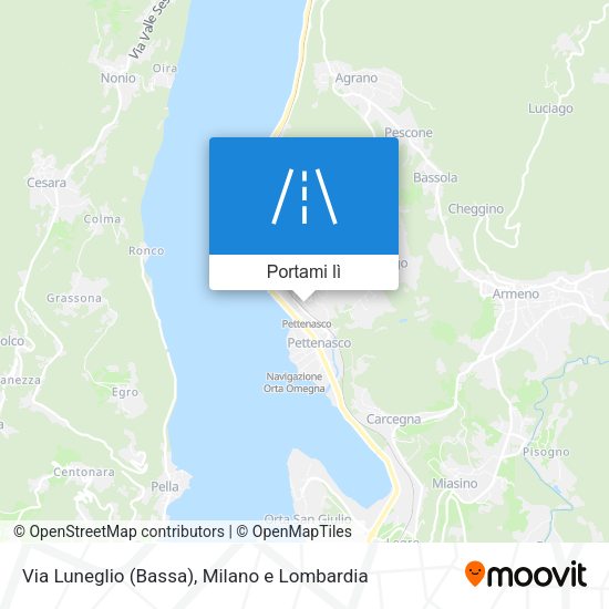 Mappa Via Luneglio (Bassa)