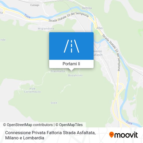 Mappa Connessione Privata Fattoria Strada Asfaltata