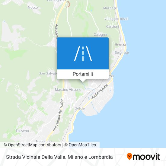 Mappa Strada Vicinale Della Valle
