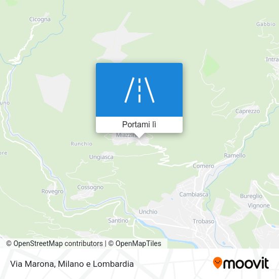 Mappa Via Marona