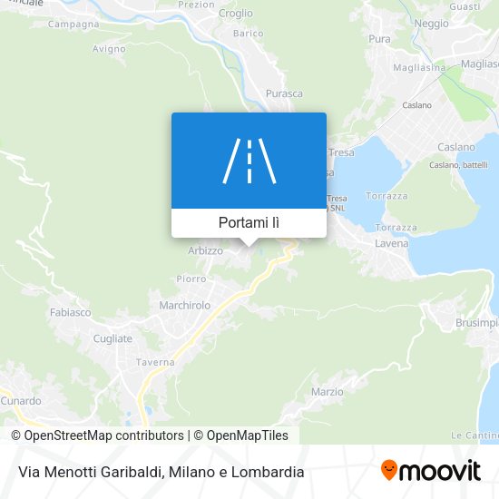 Mappa Via Menotti Garibaldi