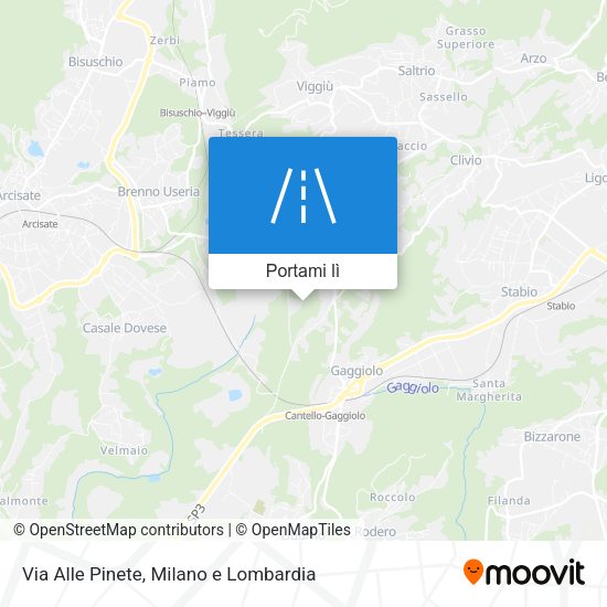 Mappa Via Alle Pinete