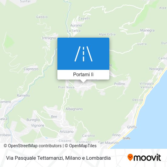 Mappa Via Pasquale Tettamanzi