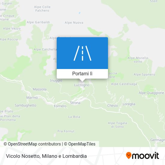 Mappa Vicolo Nosetto