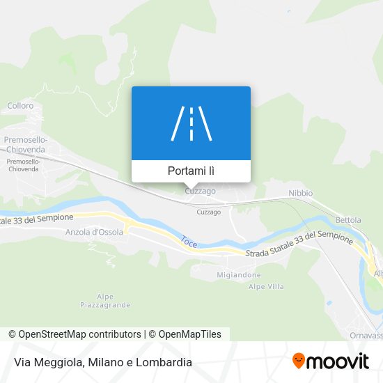 Mappa Via Meggiola