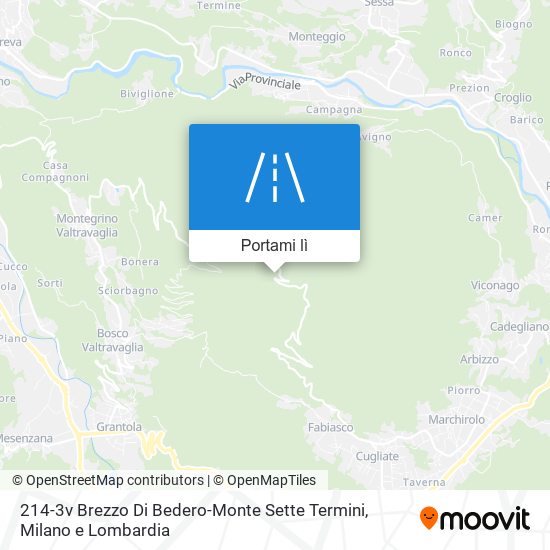 Mappa 214-3v Brezzo Di Bedero-Monte Sette Termini