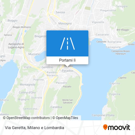 Mappa Via Geretta