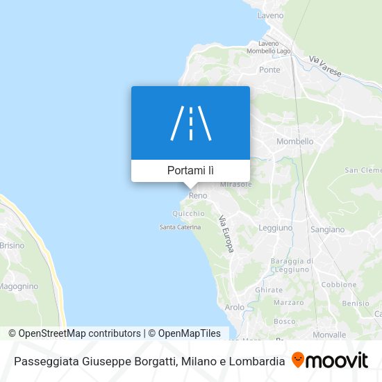Mappa Passeggiata Giuseppe Borgatti