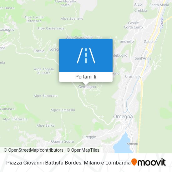 Mappa Piazza Giovanni Battista Bordes