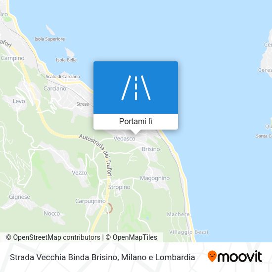Mappa Strada Vecchia Binda Brisino