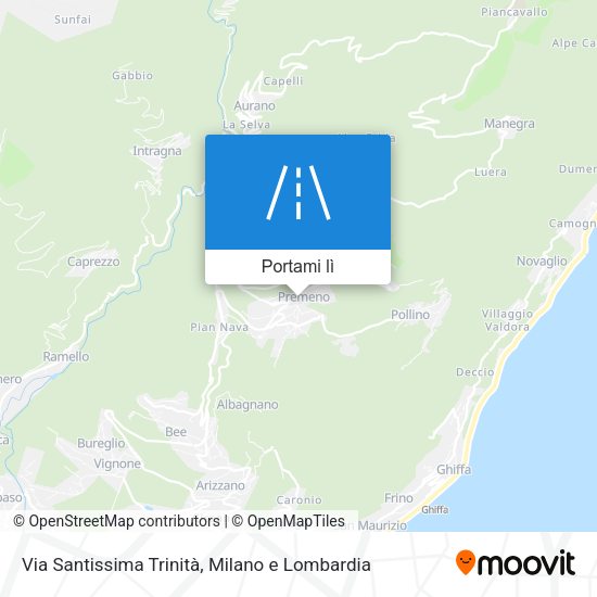 Mappa Via Santissima Trinità