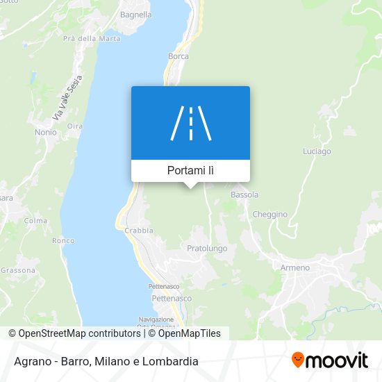 Mappa Agrano - Barro