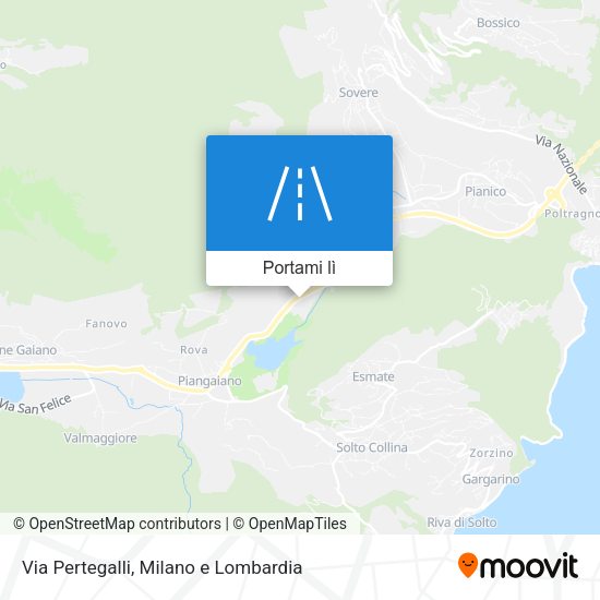 Mappa Via Pertegalli
