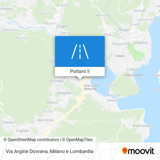 Mappa Via Argine Dovrana