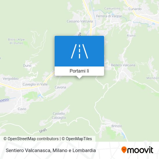 Mappa Sentiero Valcanasca