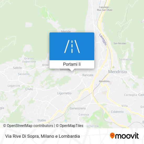 Mappa Via Rive Di Sopra
