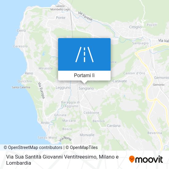 Mappa Via Sua Santità Giovanni Ventitreesimo