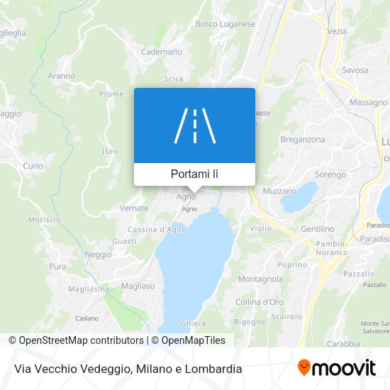 Mappa Via Vecchio Vedeggio