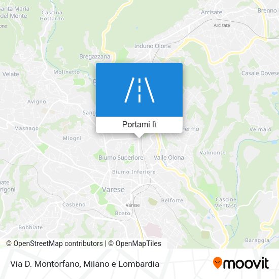 Mappa Via D. Montorfano