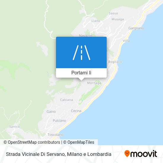 Mappa Strada Vicinale Di Servano