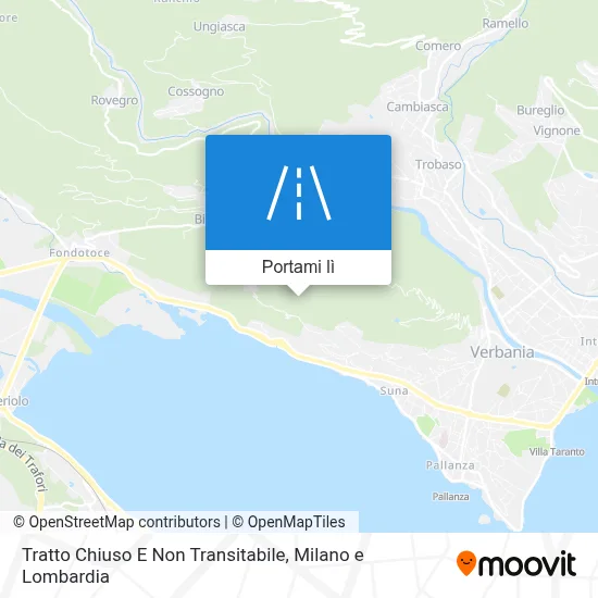 Mappa Tratto Chiuso E Non Transitabile