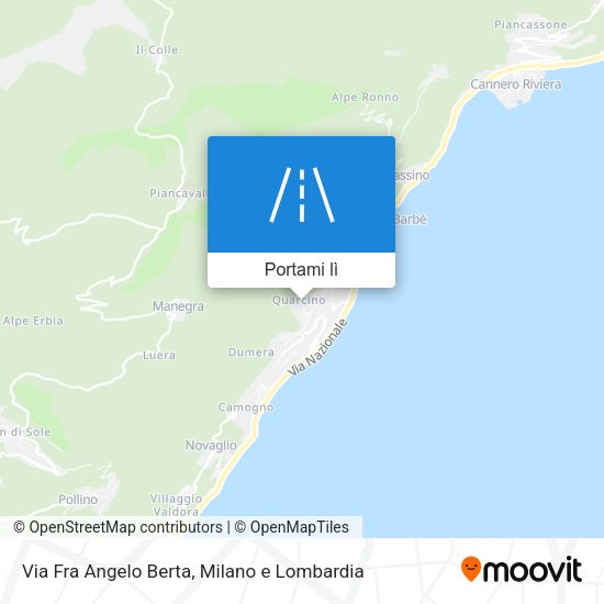 Mappa Via Fra Angelo Berta