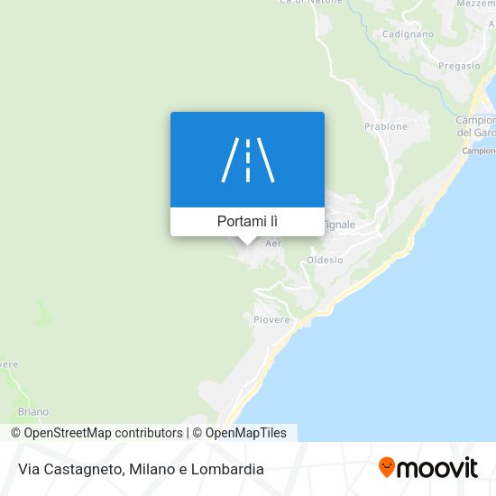Mappa Via Castagneto