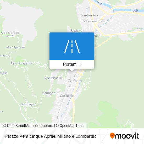 Mappa Piazza Venticinque Aprile
