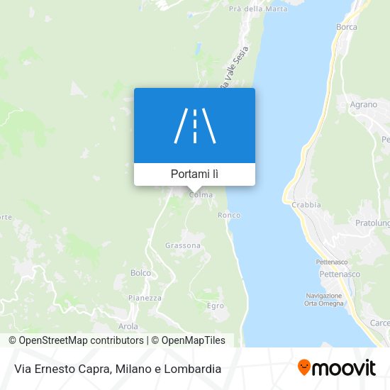 Mappa Via Ernesto Capra