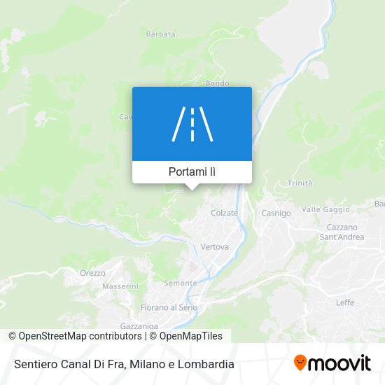 Mappa Sentiero Canal Di Fra
