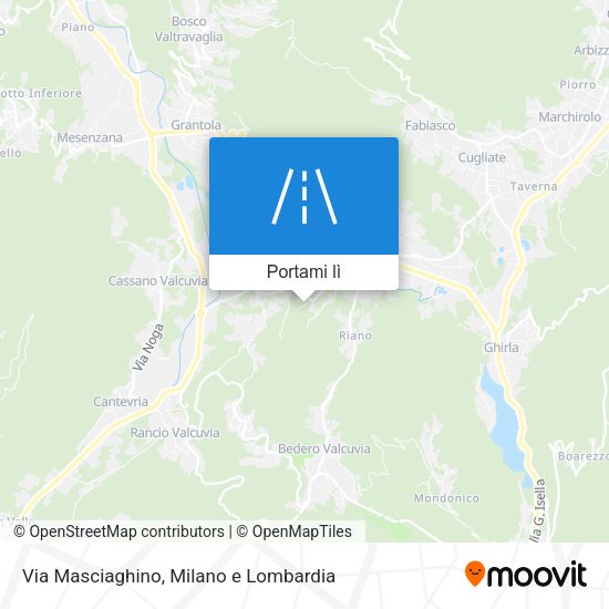 Mappa Via Masciaghino