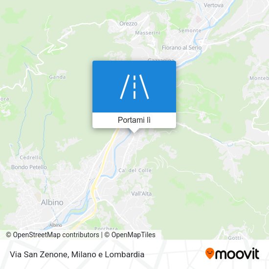 Mappa Via San Zenone