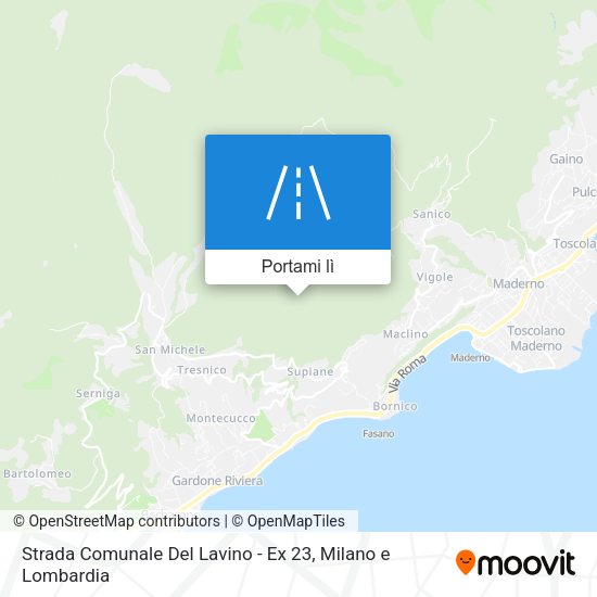 Mappa Strada Comunale Del Lavino - Ex 23