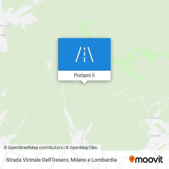 Mappa Strada Vicinale Dell'Ossero
