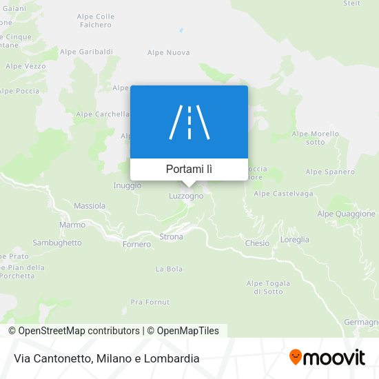 Mappa Via Cantonetto