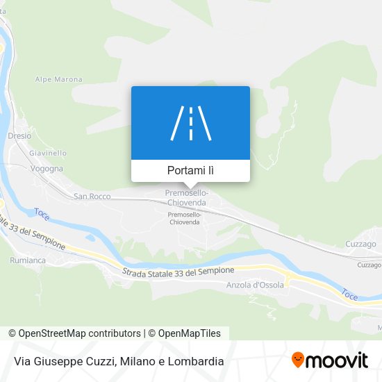 Mappa Via Giuseppe Cuzzi