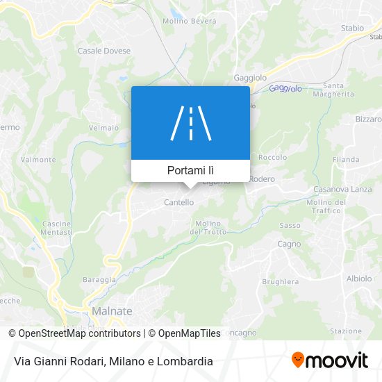 Mappa Via Gianni Rodari