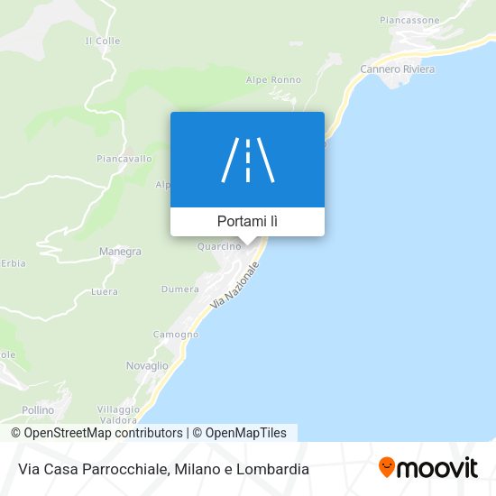 Mappa Via Casa Parrocchiale