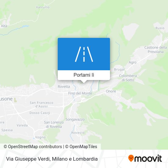 Mappa Via Giuseppe Verdi