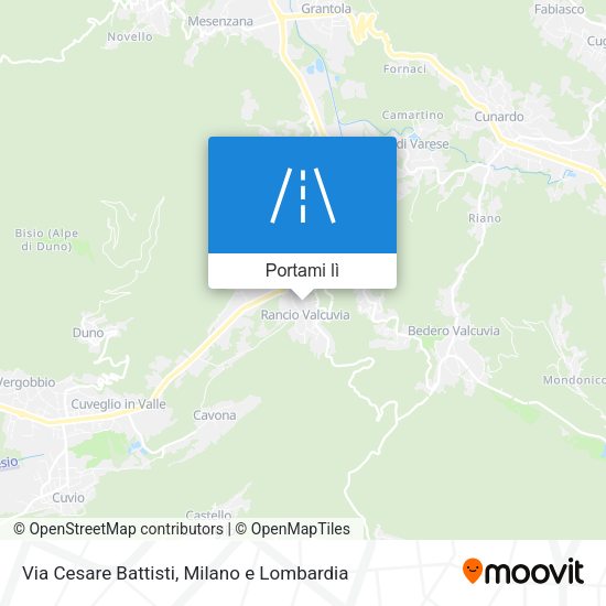 Mappa Via Cesare Battisti