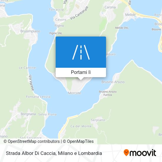Mappa Strada Albor Di Caccia
